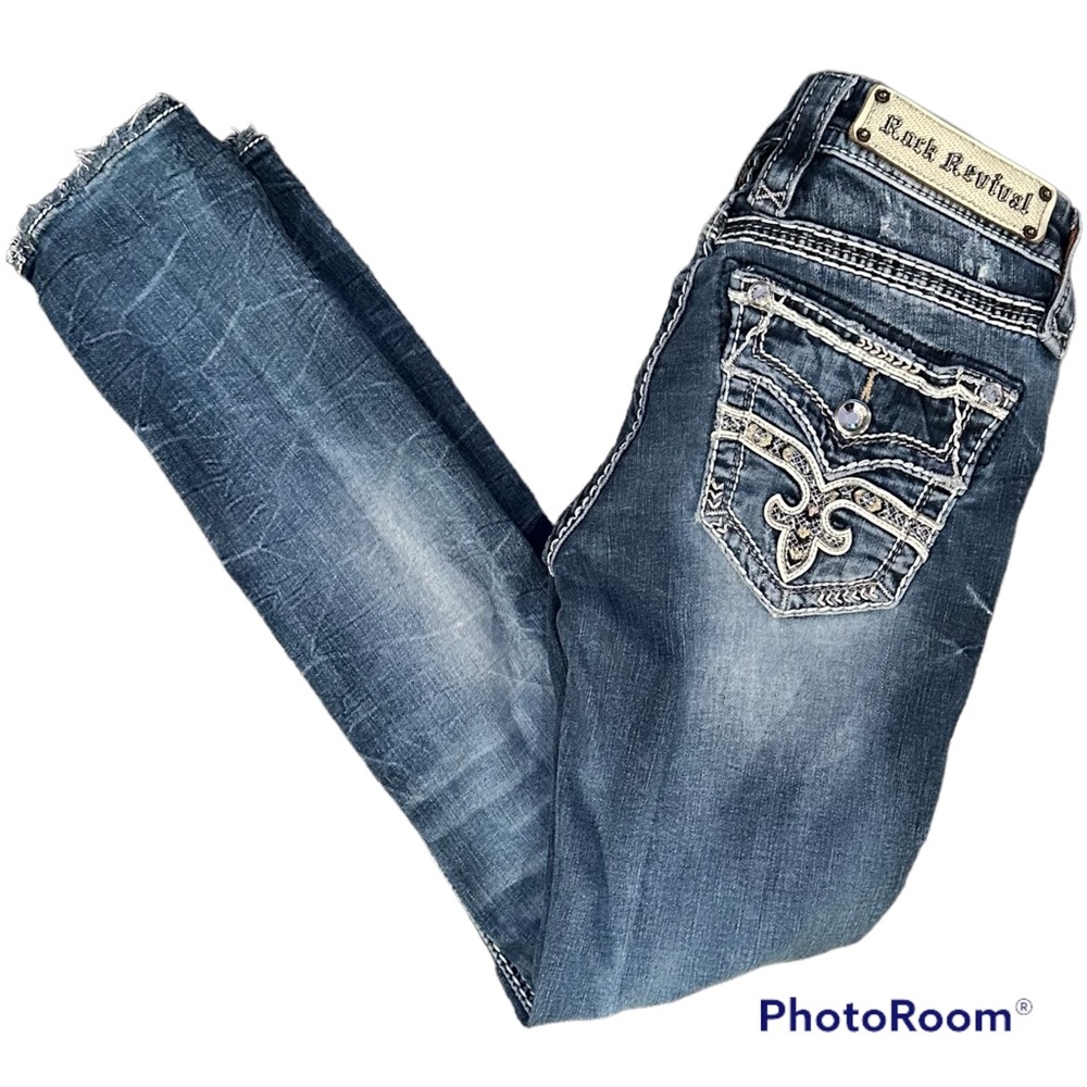 Rock Revival Linnett Skinny Stretch Jean Sz 24